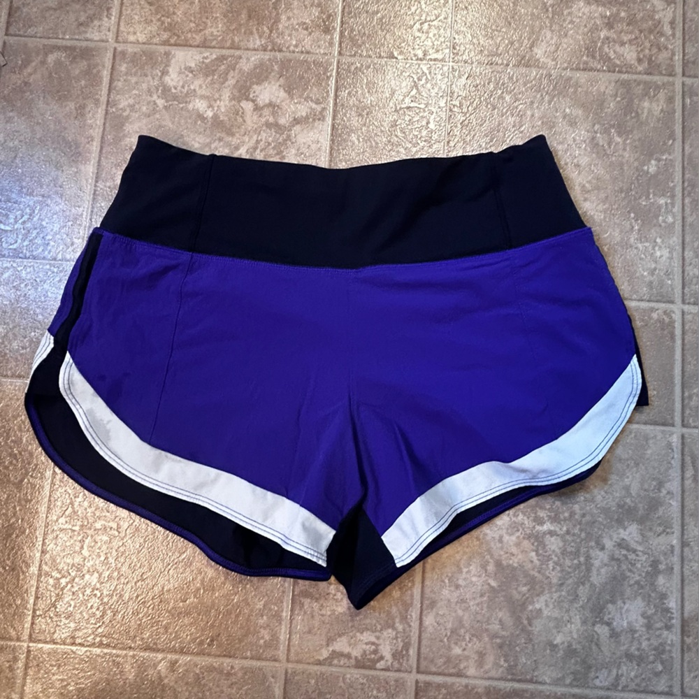Athleta Purple and Black Athletic Shorts
